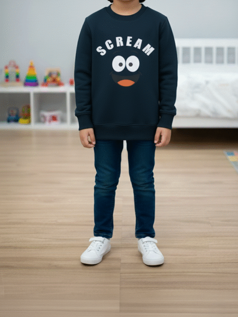 Cute "Scream" Emoji Sweatshirt