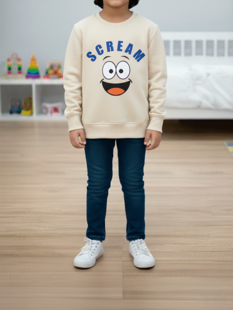 Cute "Scream" Emoji Sweatshirt