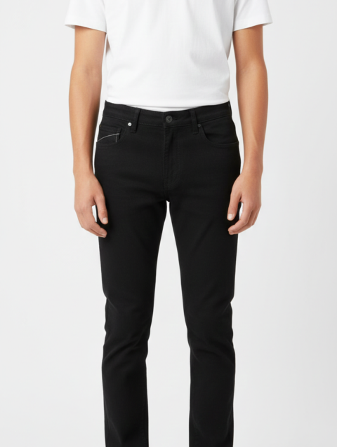 Slim Fit Black Jeans
