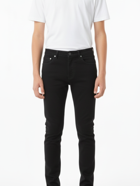 Teen Boys Black Slim Fit Jeans
