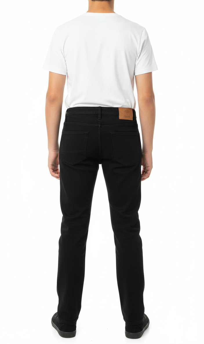 Staff Teen Slim Fit Black Jeans