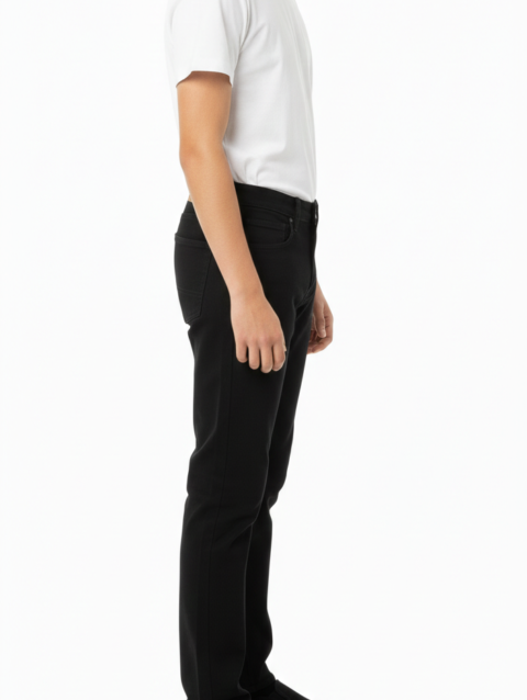 Staff Teen Slim Fit Black Jeans