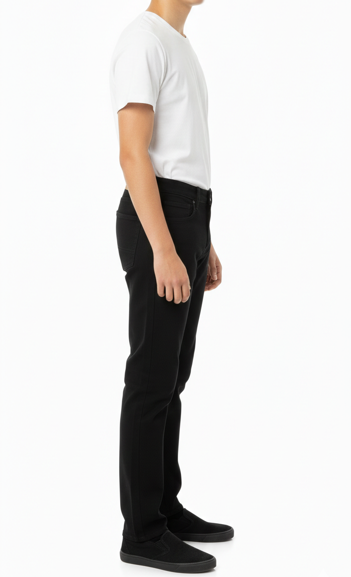 Staff Teen Slim Fit Black Jeans