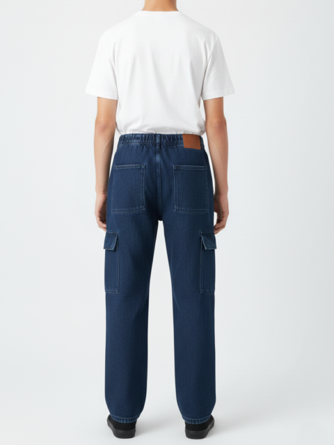 Staff Teen Cargo Fit Dark Blue Jeans